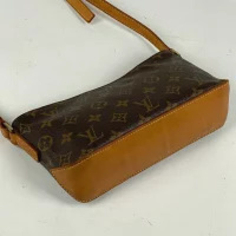 Louis Vuitton Monogram Bag Trotteur Clutch Brown Shoulder Crossbody Brown